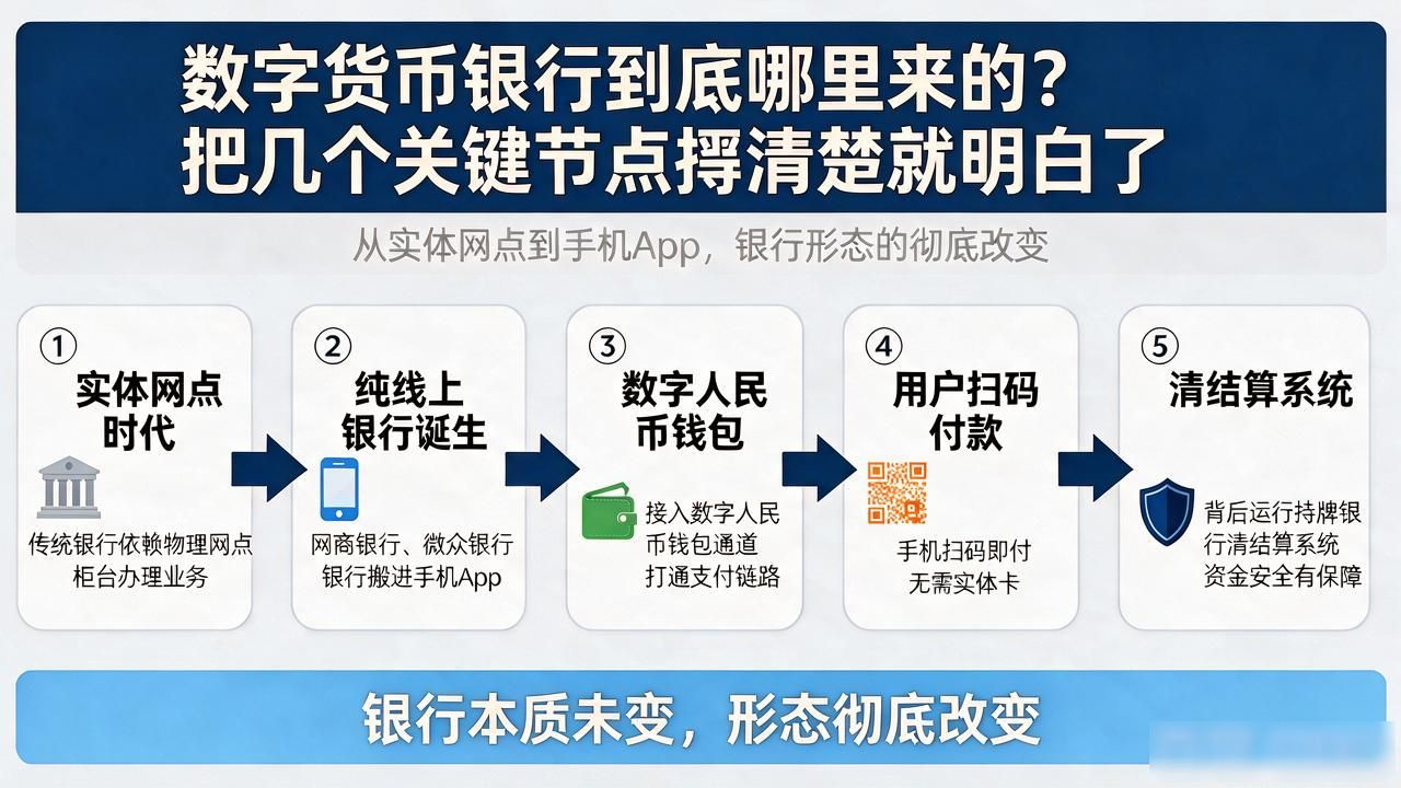 数字货币银行到底哪里来的？把几个关键节点捋清楚就明白了