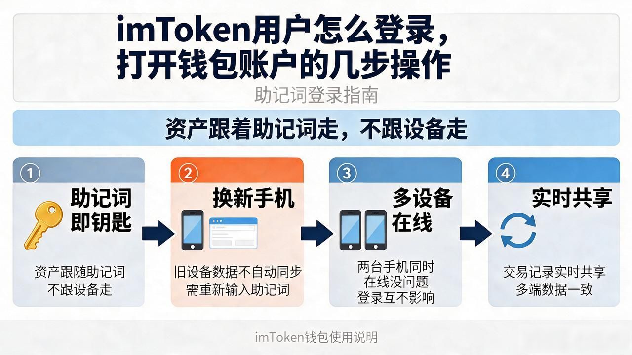 imtoken用户怎么登录，打开钱包账户的几步操作