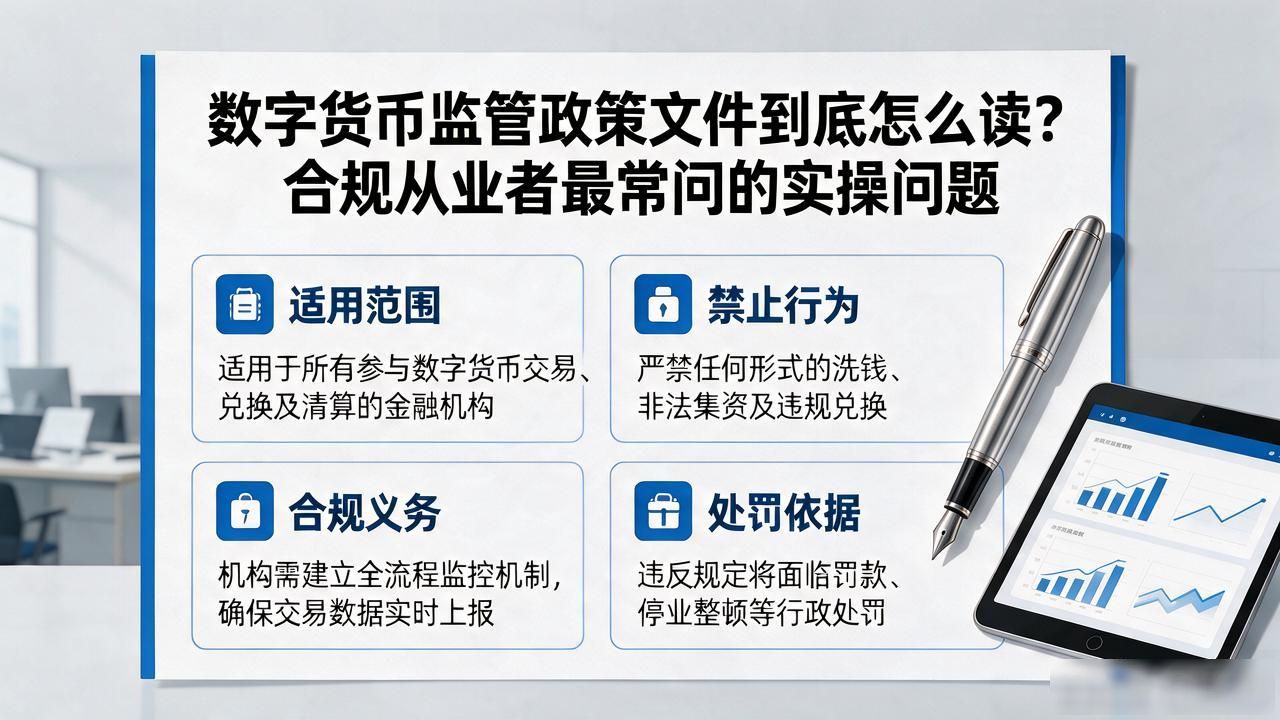 数字货币监管政策文件到底怎么读？合规从业者最常问的实操问题