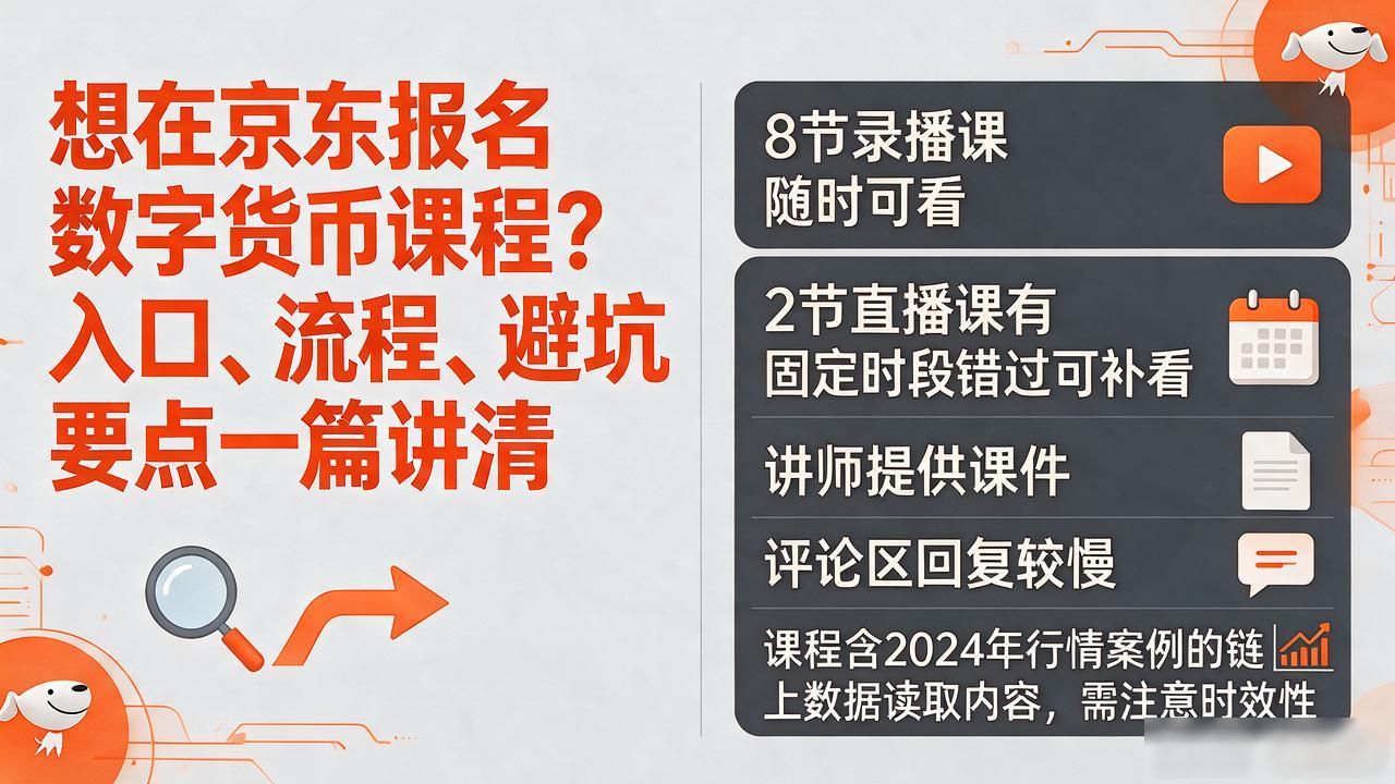 想在京东报名数字货币课程？入口、流程、避坑要点一篇讲清