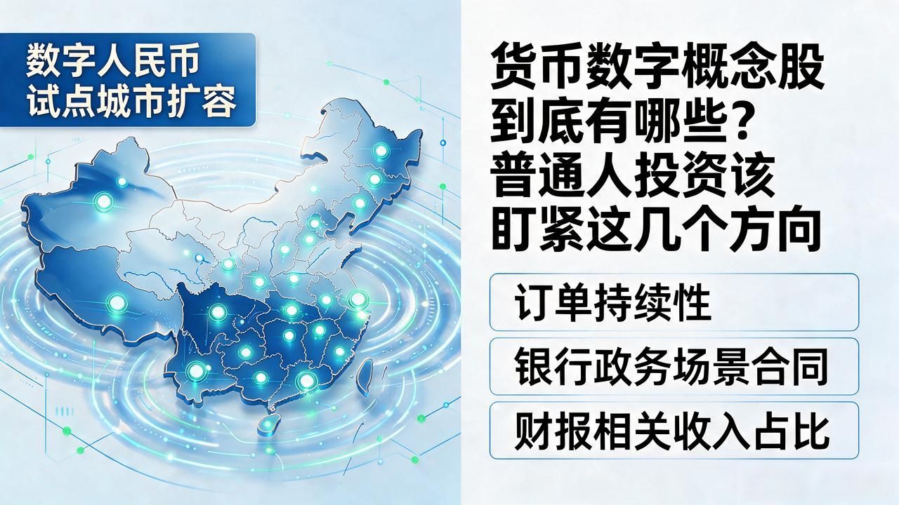 货币数字概念股到底有哪些？普通人投资该盯紧这几个方向