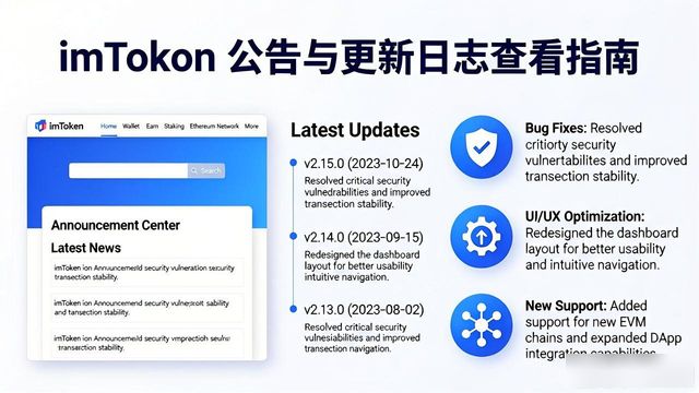 imToken公告和更新日志在哪看？一文讲清
