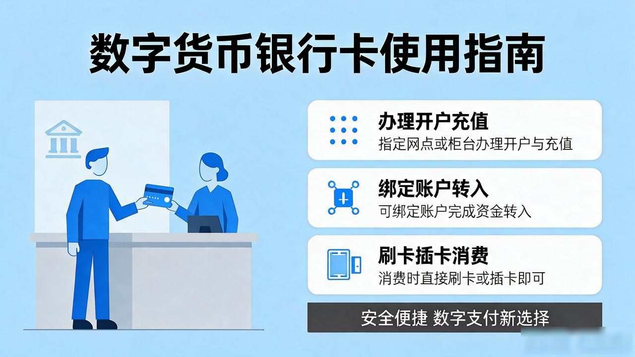 数字货币银行卡实体卡怎么用？一文讲清楚