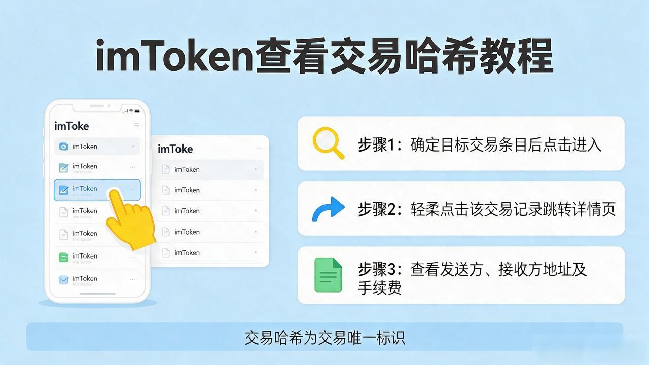 imToken查看交易哈希值教程：几分钟学会操作