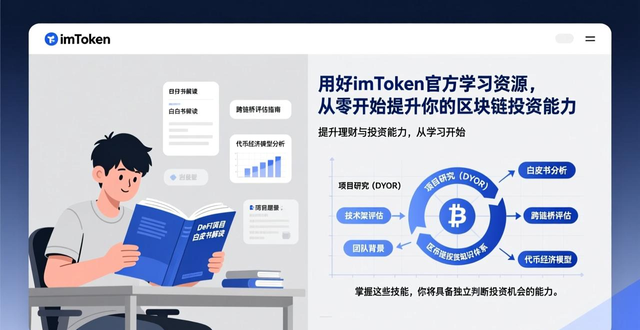用好imToken官方学习资源，从零开始提升你的区块链投资能力