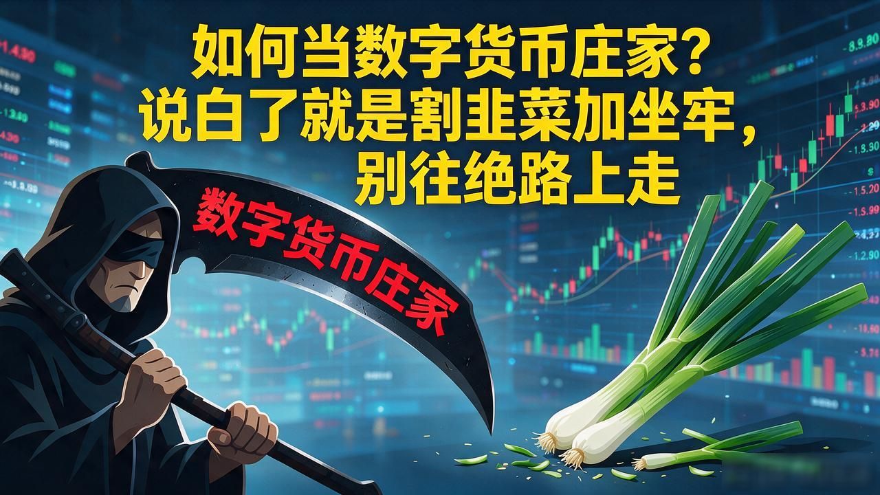 如何当数字货币庄家？说白了就是割韭菜加坐牢，别往绝路上走