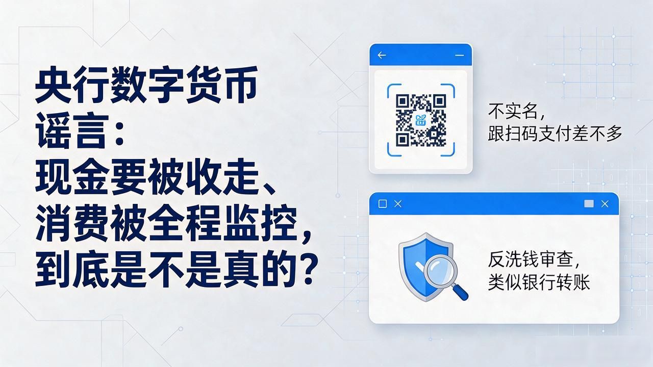 央行数字货币谣言：现金要被收走、消费被全程监控，到底是不是真的
