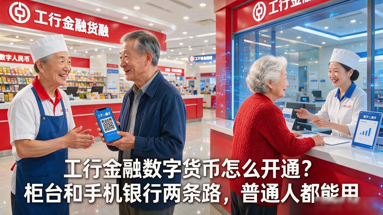 工行金融数字货币怎么开通？柜台和手机银行两条路，普通人都能用
