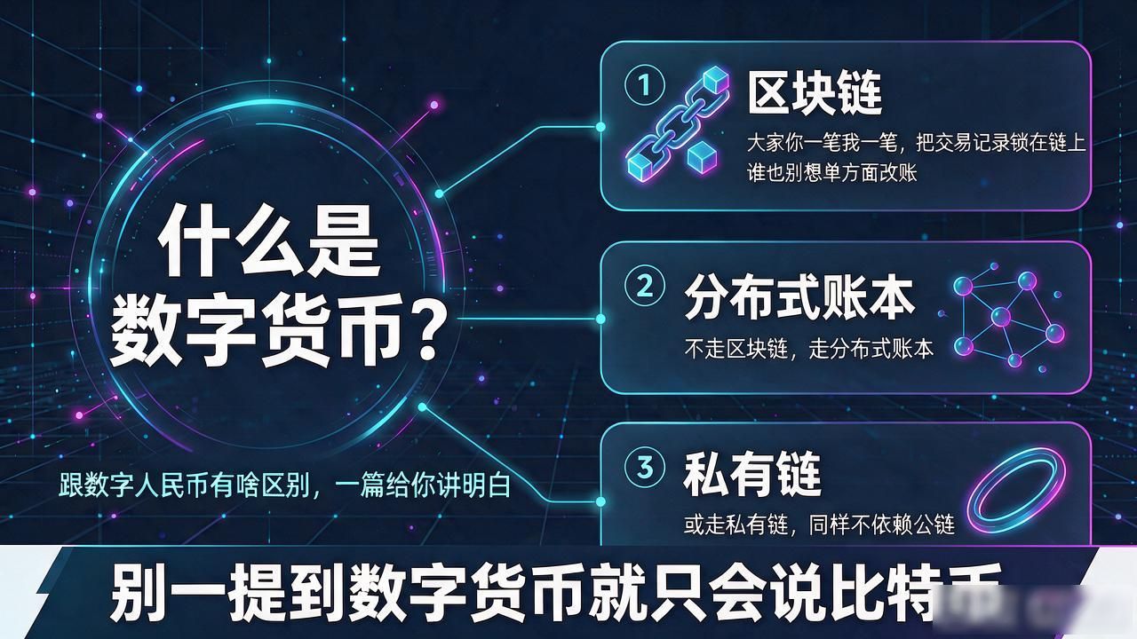 什么是数字货币？跟数字人民币有啥区别，一篇给你讲明白