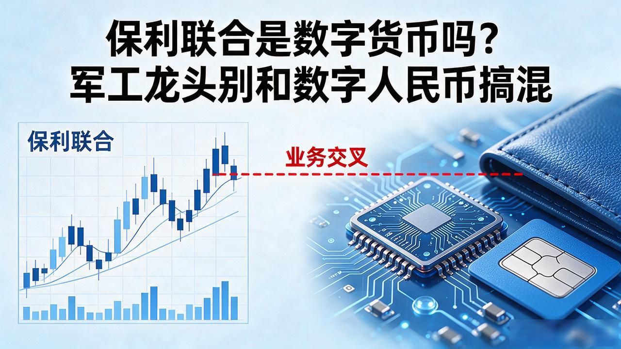 保利联合是数字货币吗？军工龙头别和数字人民币搞混