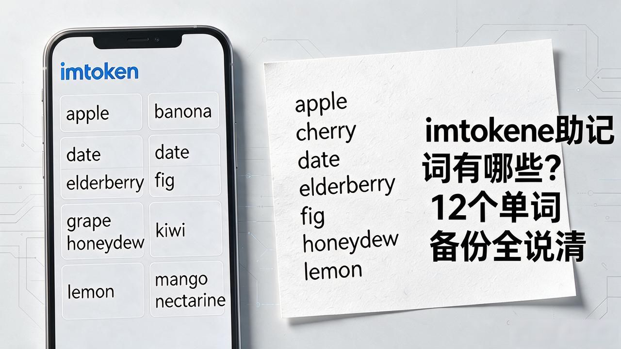 imtoken助记词有哪些？12个单词备份全说清