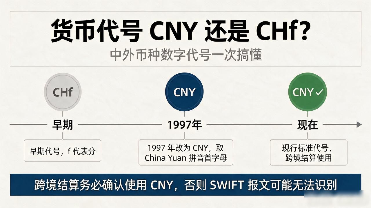 货币代号CNY还是CHf？中外币种数字代号一次搞懂