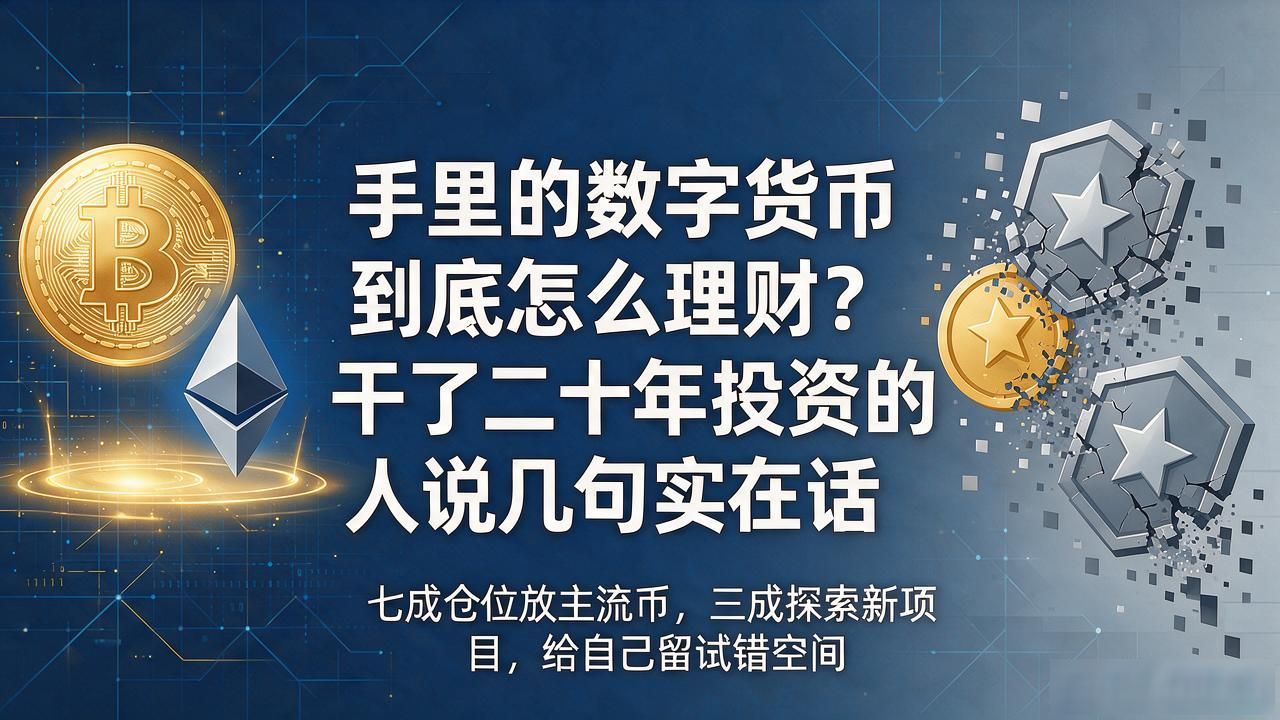 手里的数字货币到底怎么理财？干了二十年投资的人说几句实在话